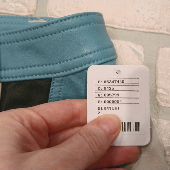 Free People Photo Finish Moto Leather Shorts, NWT - Picture 8 of 8